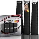 VIGO SPORTS - PRO MAXGRIP [3er Set] Overgrip Griffband Tennisschläger mit speziellem Profil für...
