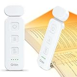 Gritin Leselampe Buch Klemme, Wiederaufladbare Buchlampe mit 7 LEDs, 3 Farbtemperatur & Stufenlos...