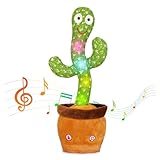 Edencomer Sprechender Tanzender Kaktus, Singender Kaktus Spielzeug nachsprechen, Wackel Kaktus...