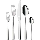 WMF Boston Besteck Set 12 Personen, Essbesteck 60 teilig, Monobloc-Messer, Cromargan Edelstahl...