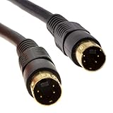 SVHS S-Video Stecker Zum Stecker Video Kabel 4 Polig Mini DIN Vergoldeten 1,5 m [1.5 Meter/1,5m]