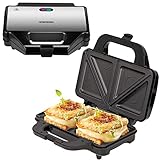 Steinborg XXL Sandwichmaker | 4 Sandwichecken | Cool-Touch-Gehäuse | Antihaftbeschichtung |...