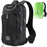 MUPAS Fahrradrucksack klein für Damen & Herren -Wasserdichter Ultraleichter +14 Zoll Laptopfach,mit...