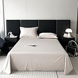 JIANINGHOME Bettlaken ohne Gummizug 245x265cm + (50x75cm/2pcs) Baumwolle, auch für/Sommerlaken in...