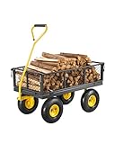 VEVOR Bollerwagen 226,80 kg, Transportwagen, Gartenwagen, Gerätewagen, Handwagen mit 10 Zoll...