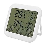 OW E034 4-Zoll-Digital-LCD-Thermohygrometer-Touchscreen-Temperatur-Feuchtigkeitsmesser-Monitor