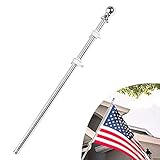 FLAGBURG 6 FT Flaggenmast-Kit, Edelstahl Deutschland Flaggenmast mit Tangle Free Ringe,...