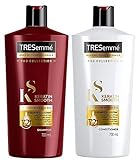 Tresemme Keratin Glatt XL Shampoo und Spülung - 700ml Jedes