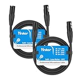 Yinker 2 Stücke XLR Kabel 3m Male zu Female, 3 Polig Mikrofonkabel Male zu Female 2 Stücke...