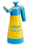 GLORIA Drucksprüher Hobby 125 FLEX | 1,25 L Sprühflasche | Gartenspritze/Handsprüher mit...