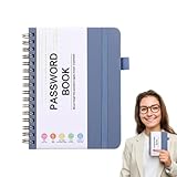 Passwortbuch mit alphabetischen Registerkarten | Kompaktes Adressbuch Hardcover | Sicherer...