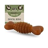 Nosli Natural Toys Dental Bone • Gummi Kauknochen für Hunde • Aus Naturkautschuk ohne...