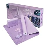 Myga Yoga Starter Kit | Komplettes Set mit Yogamatte, Yogablock & Gurt | rutschfest & Unterstützend...