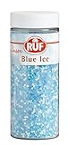 RUF Blue Ice Dekor, Schneeflocken Tortendeko, essbare Zucker-Perlen in eisblau & weiß, zum...