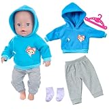 Baby Puppen Puppenkleidung 35-43 cm, Kleidung Outfits für Baby Puppen, 1 Animal Element...