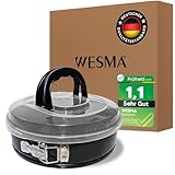 WESMA® Springform 26 cm rund mit Deckel | Premium Backform 26cm Springform mit Transporthaube |...