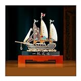 MYJ46DYSY Feng Shui Skulptur Segelboot-Ornamente, Fengshui-Statue for Reichtum und Glück,...