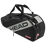 HEAD Unisex-Adult Team Racquet Bag M Tennistasche, Schwarz/Ceramic, M