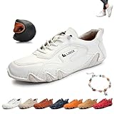 Damen-Sneaker aus italienischem handgefertigtem Leder, Outdoor-Sneaker mit weicher Sohle,...