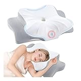 DONAMA Memory Foam Kissen ergonomisches Nackenkissen Kopfkissen Seitenschläferkissen für Seiten,...