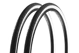 2 Stück 28 Zoll Fahrrad Reifen 28x1 5/8x1 1/2 City Bike 40-622 schwarz weiß tire