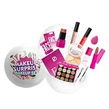 Mini Make Up Set für Frauen Mädchen, Kompaktes 10-teiliges Schminkset mit 16 Farben Lidschatten,...
