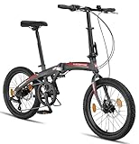 Licorne Bike Phoenix 2D Cross 20 Zoll Aluminium Faltrad Klapprad Scheibenbremse Discbremse...