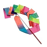 BUBEFSKD Rhythmische Gymnastik Tanztraining Ribbon Gymnastic Tanz Tanz Long Streamers Gymnastik...