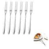 Jetstream 6 Stück Kleine Gabeln, Obstgabeln, Gabel, Obstgabeln, Party Besteck, Edelstahl Gabeln,...