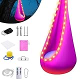 XPJBKC Hängehöhle, Pod Schaukelsitz mit LED&Aufblasbarem Kissen, DIY hängesitz mit Pumpe, Pod...