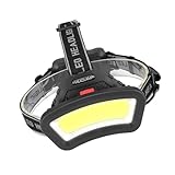 ULTECHNOVO Wiederaufladbare LED Stirnlampe Wasserdichte Leichte Arbeits Campinglampe Vielseitig...