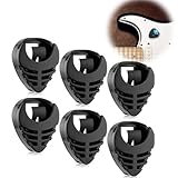 6 Stück Pick Halter Stick-on Plektrum Halter Schwarz Kunststoff Einfach auf der Gitarre mit...