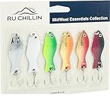 RU CHILLIN Premium-Köder, mehrfarbig, nach Regionen, ideal für Süß- und Salzwasserangeln, 7 g, 6...