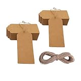 Geschenkanhänger Kraftpapier 100stk,Braun,Geschenk Anhänger,Kraftpapier Anhänger Etiketten...