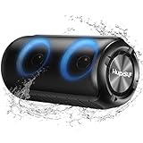 Bluetooth Lautsprecher mit Licht, Neues Blue tooth 5.3 Musikbox Tragbarer Bluetooth Box mit 52mm...