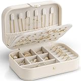 Vlando Schmuckkästchen Reise, Schmuckkasten Klein, Schmuckaufbewahrung mit Stil, Schmuck organizer...