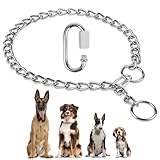 AUAUY Kettenhundkragen, Edelstahl Hundehalskette, Verstellbare Hunde Halsband mit...