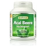 Acai Beere, 450 mg, Extrakt (30:1), 120 Kapseln - die blaue Zellschutz-Power aus dem Regenwald. OHNE...