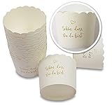 Frau WUNDERVoll® 100 Muffin BACKFORMEN SCHÖN, DASS DU DA BIST,Gold Durchmesser 6,1...