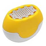 Microplane Zester Reibe Fein Flexi Zesti Gelb Edelstahl Silikon für Zitrone, Orange und andere...