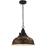 EGLO Hängeleuchte Grantham 1, 1 flammige Vintage Pendelleuchte im Industrial Design, Retro...