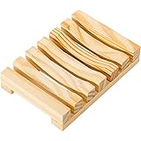 Urbanstrive umweltfreundliche Seifenschale aus natürlichem Holz, Seifenhalter für Badezimmer,...