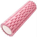 gexuamz Pilates Rolle Inkl Yoga Säule - Rosa Faszienrolle Sport Schaumstoff Rolle Multifunktionale...