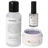 Sun Garden Nails Nailset mit Versiegelungsgel 30ml-Primer-Cleaner 100ml UV Gel Nagelstudio Set