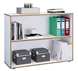VCM Holzregal stehend | platzsparender Aktenschrank | Maße ca. H. 74 x B. 100 x T. 33 cm |...