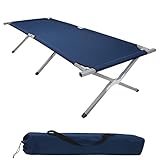 BB Sport Feldbett XXL Klappbett 210 x 72 x 45 cm Camping Bett bis 200 kg Belastbar Tragbar Klappbar...