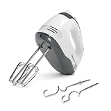 Tristar Handmixer, 5 Geschwindigkeitsstufen, 200W, Ergonomisch, Edelstahl-Rührbesen und Knethaken,...