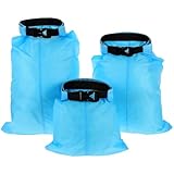 AKDJGFP Wasserdichter Beutel 3 stücke wasserdichte Dry Bag Set 1,5 L 2,5 L 3,5 L Weiche Nylon...