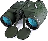 10x50 Marine Fernglas,Fernglas mit Nachtsicht Entfernungsmesser und Kompass, für...