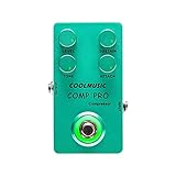 Coolmusic C-CS01 Kompressor Pedal, Comp Guitar Pedal Compression Effect E-Gitarre und Bass True...